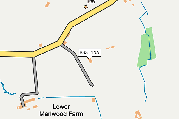 BS35 1NA map - OS OpenMap – Local (Ordnance Survey)