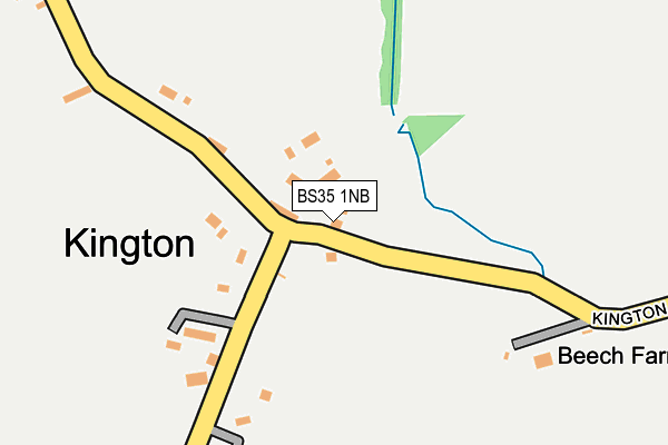 BS35 1NB map - OS OpenMap – Local (Ordnance Survey)