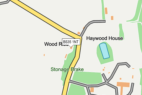 BS35 1NT map - OS OpenMap – Local (Ordnance Survey)