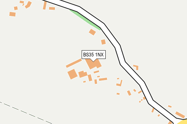 BS35 1NX map - OS OpenMap – Local (Ordnance Survey)