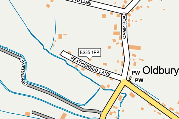 BS35 1PP map - OS OpenMap – Local (Ordnance Survey)