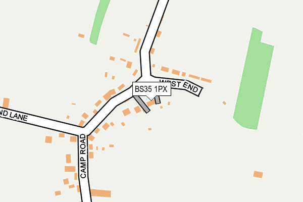 BS35 1PX map - OS OpenMap – Local (Ordnance Survey)