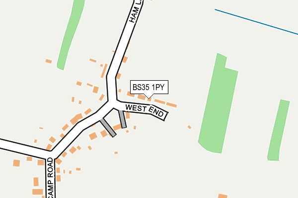 BS35 1PY map - OS OpenMap – Local (Ordnance Survey)