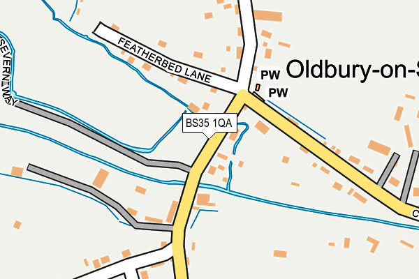 BS35 1QA map - OS OpenMap – Local (Ordnance Survey)