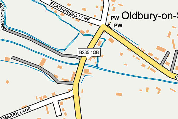 BS35 1QB map - OS OpenMap – Local (Ordnance Survey)