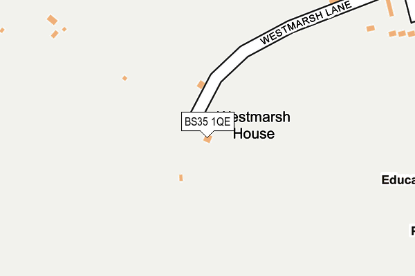 BS35 1QE map - OS OpenMap – Local (Ordnance Survey)