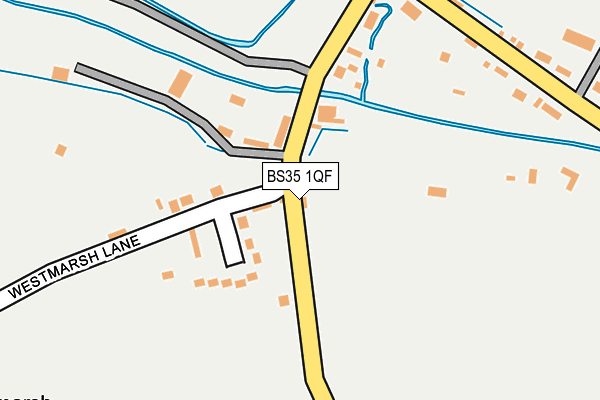 BS35 1QF map - OS OpenMap – Local (Ordnance Survey)