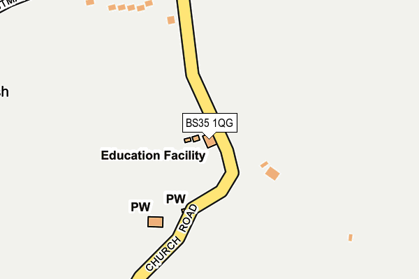 BS35 1QG map - OS OpenMap – Local (Ordnance Survey)