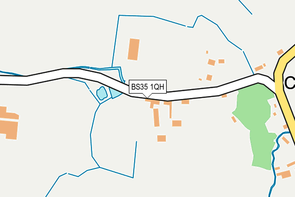 BS35 1QH map - OS OpenMap – Local (Ordnance Survey)