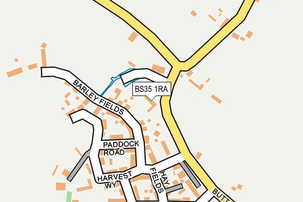 BS35 1RA map - OS OpenMap – Local (Ordnance Survey)