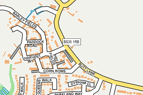 BS35 1RB map - OS OpenMap – Local (Ordnance Survey)