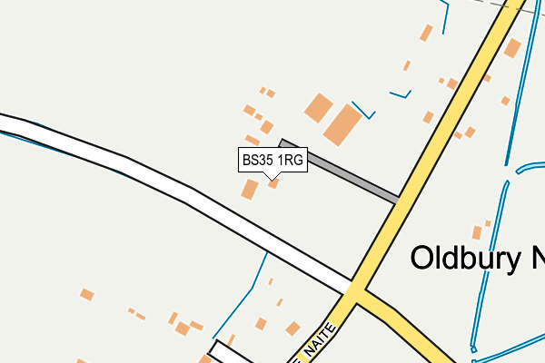 BS35 1RG map - OS OpenMap – Local (Ordnance Survey)
