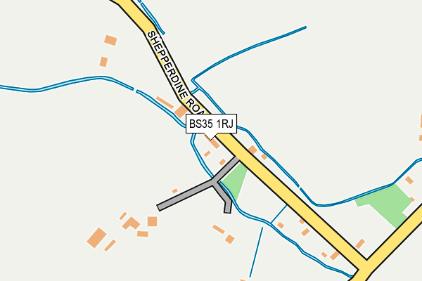 BS35 1RJ map - OS OpenMap – Local (Ordnance Survey)
