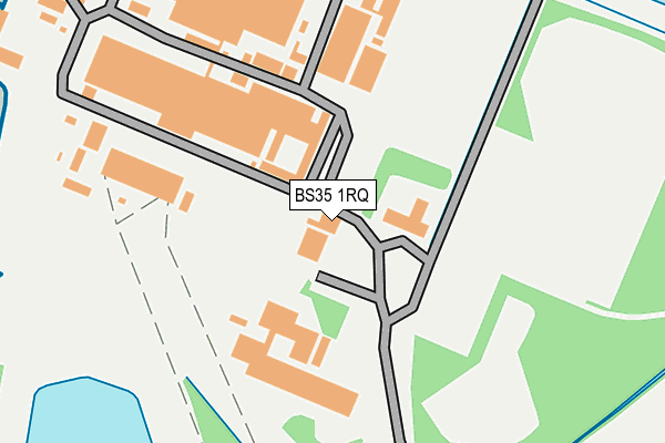 BS35 1RQ map - OS OpenMap – Local (Ordnance Survey)