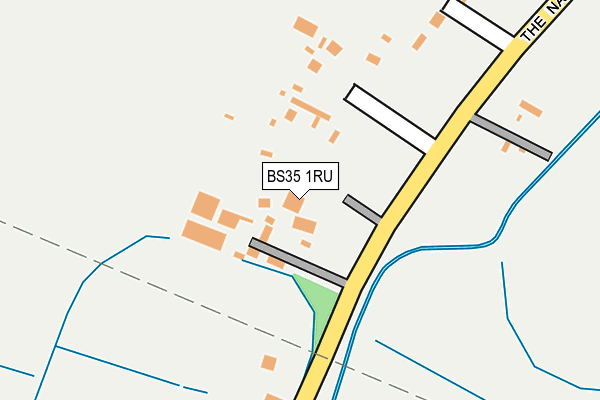 BS35 1RU map - OS OpenMap – Local (Ordnance Survey)