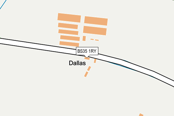BS35 1RY map - OS OpenMap – Local (Ordnance Survey)