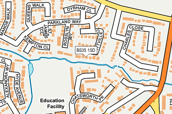 BS35 1SD map - OS OpenMap – Local (Ordnance Survey)