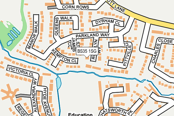 BS35 1SG map - OS OpenMap – Local (Ordnance Survey)