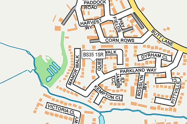 BS35 1SR map - OS OpenMap – Local (Ordnance Survey)