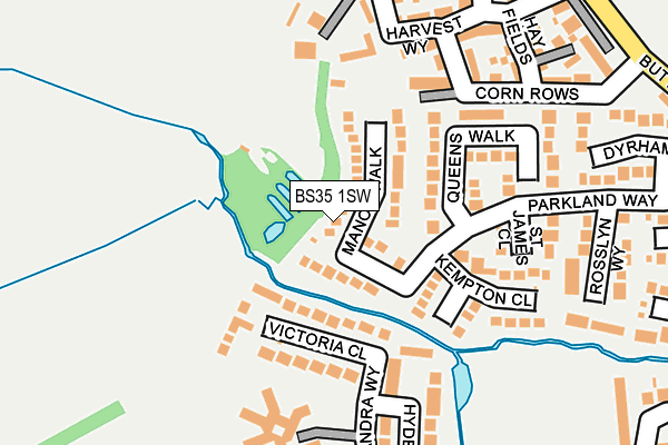 BS35 1SW map - OS OpenMap – Local (Ordnance Survey)