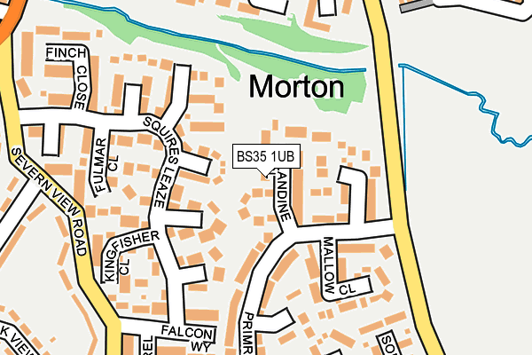 BS35 1UB map - OS OpenMap – Local (Ordnance Survey)