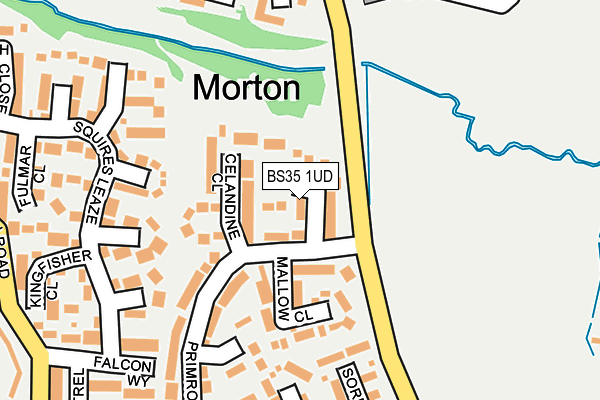 BS35 1UD map - OS OpenMap – Local (Ordnance Survey)