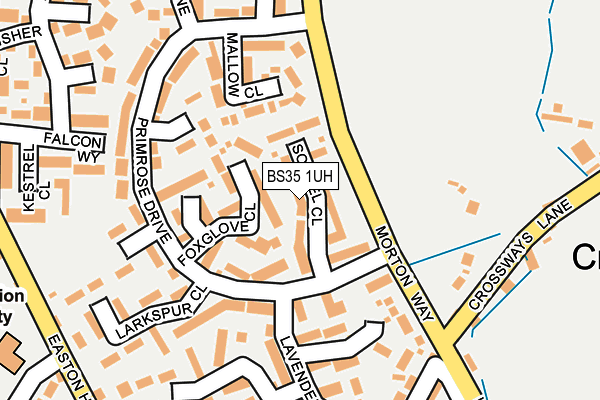 BS35 1UH map - OS OpenMap – Local (Ordnance Survey)