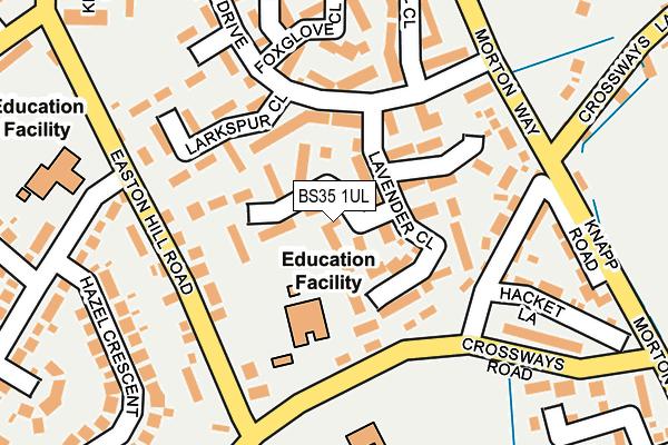 BS35 1UL map - OS OpenMap – Local (Ordnance Survey)