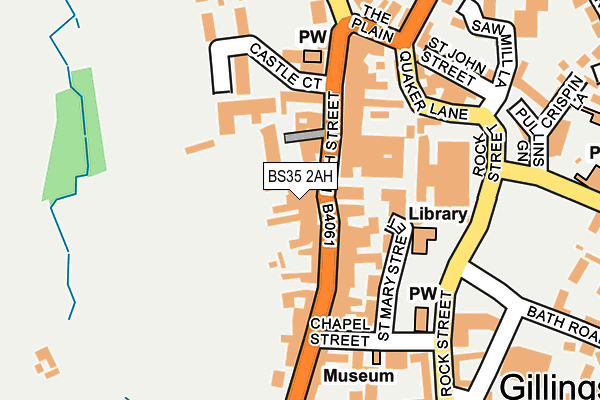 BS35 2AH map - OS OpenMap – Local (Ordnance Survey)