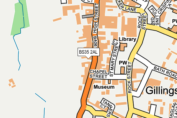 BS35 2AL map - OS OpenMap – Local (Ordnance Survey)