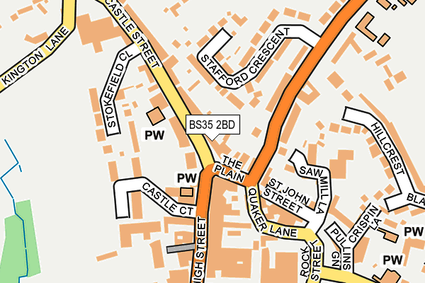 BS35 2BD map - OS OpenMap – Local (Ordnance Survey)