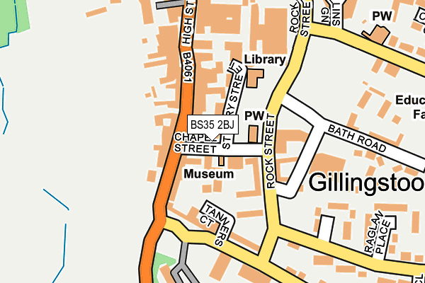 BS35 2BJ map - OS OpenMap – Local (Ordnance Survey)