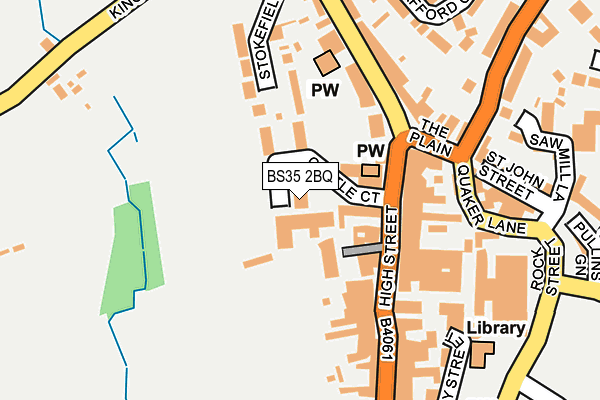 BS35 2BQ map - OS OpenMap – Local (Ordnance Survey)