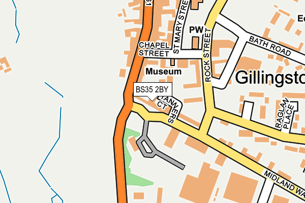 BS35 2BY map - OS OpenMap – Local (Ordnance Survey)