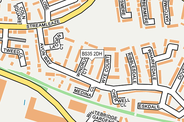 BS35 2DH map - OS OpenMap – Local (Ordnance Survey)