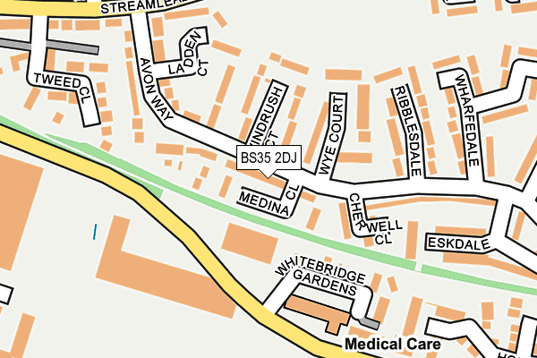 BS35 2DJ map - OS OpenMap – Local (Ordnance Survey)