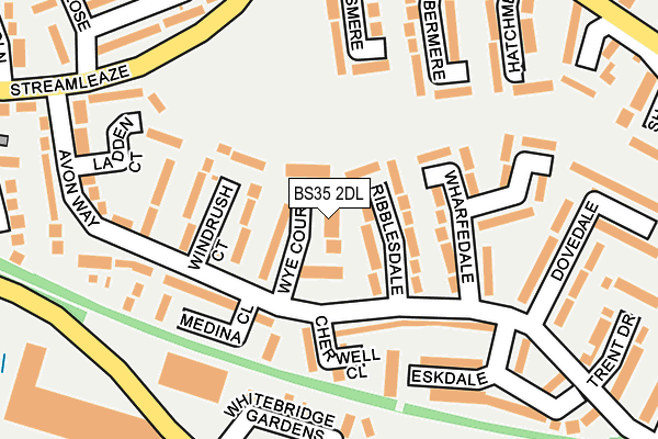 BS35 2DL map - OS OpenMap – Local (Ordnance Survey)