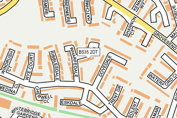 BS35 2DT map - OS OpenMap – Local (Ordnance Survey)