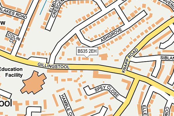 BS35 2EH map - OS OpenMap – Local (Ordnance Survey)