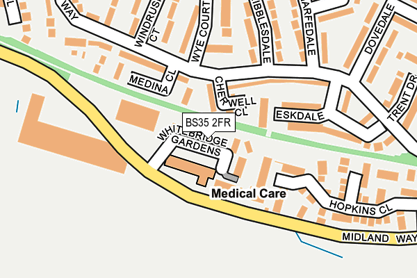 BS35 2FR map - OS OpenMap – Local (Ordnance Survey)