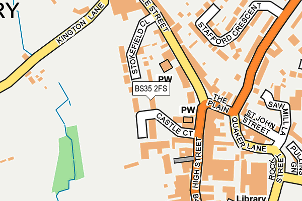 BS35 2FS map - OS OpenMap – Local (Ordnance Survey)