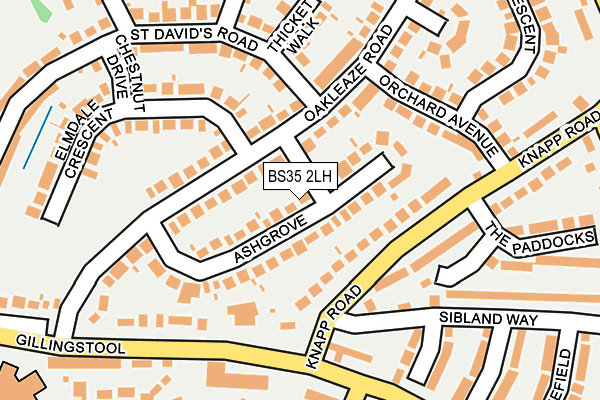 BS35 2LH map - OS OpenMap – Local (Ordnance Survey)