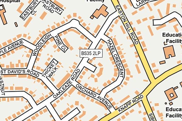 BS35 2LP map - OS OpenMap – Local (Ordnance Survey)