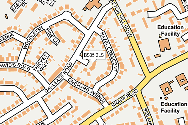 BS35 2LS map - OS OpenMap – Local (Ordnance Survey)