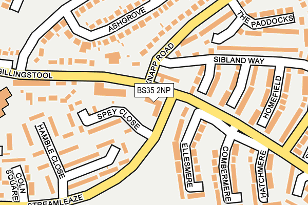 BS35 2NP map - OS OpenMap – Local (Ordnance Survey)