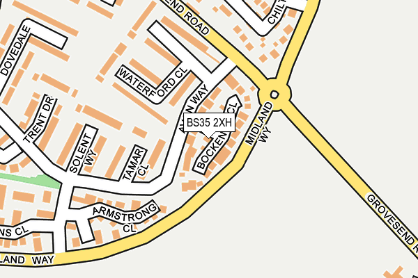 BS35 2XH map - OS OpenMap – Local (Ordnance Survey)