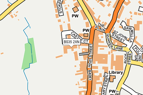 BS35 2XN map - OS OpenMap – Local (Ordnance Survey)