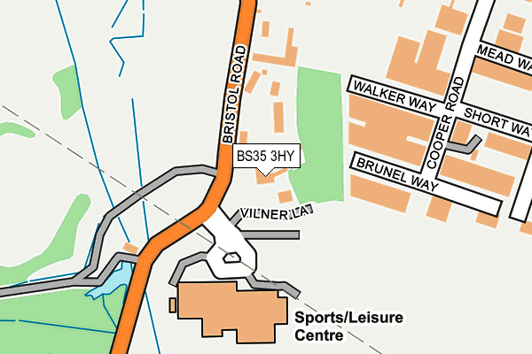 BS35 3HY map - OS OpenMap – Local (Ordnance Survey)
