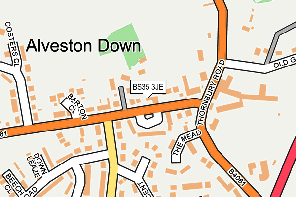 BS35 3JE map - OS OpenMap – Local (Ordnance Survey)