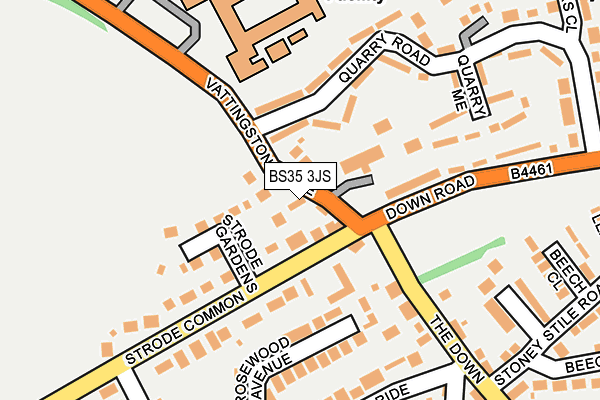BS35 3JS map - OS OpenMap – Local (Ordnance Survey)
